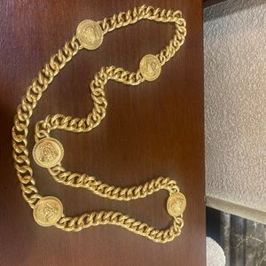 Versace Medusa long necklace